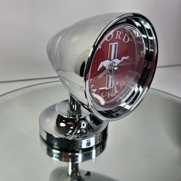 Ford Mustang Headlamp Style Desk Clock Battery Operated Read Description - Picture 2 of 11